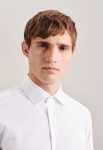 Chemise Business Slim Popeline Col Kent in Blanc |  Seidensticker Onlineshop