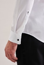 Chemise Business Slim Popeline Col Kent in Blanc |  Seidensticker Onlineshop