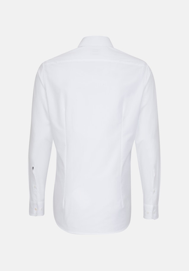 Bügelleichtes Popeline Business Hemd in Slim mit Kentkragen in Weiß |  Seidensticker Onlineshop