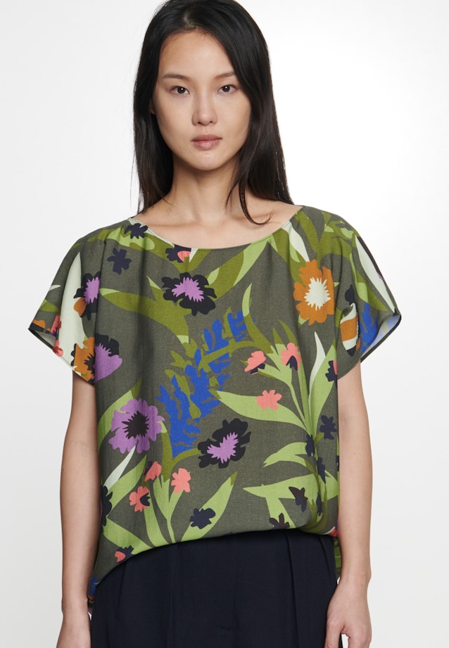 Shirt Blouse Floral in Green |  Seidensticker Onlineshop