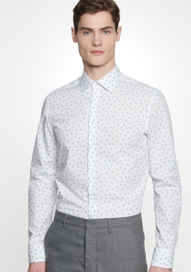 Business Shirt in Shaped with Kent-Collar in Turquoise |  Seidensticker Onlineshop