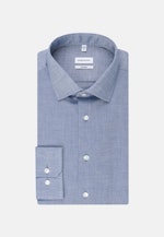Shaped Business Shirt Uni in Medium Blue |  Seidensticker Onlineshop