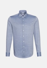 Shaped Business Shirt Uni in Medium Blue |  Seidensticker Onlineshop
