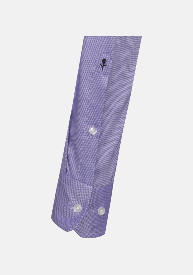 Easy-iron Structure Business Shirt in Shaped with Kent-Collar and extra long sleeve in Purple |  Seidensticker Onlineshop