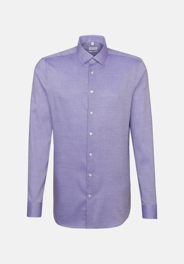 Easy-iron Structure Business Shirt in Shaped with Kent-Collar and extra long sleeve in Purple |  Seidensticker Onlineshop
