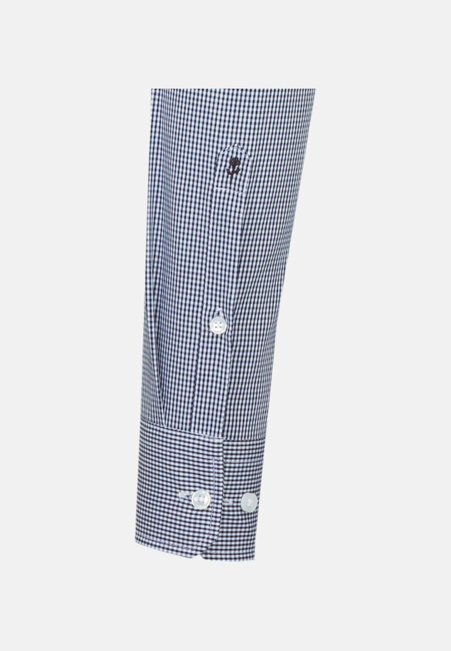 Bügelfreies Popeline Business Hemd in X-Slim mit Kentkragen und extra langem Arm in Dunkelblau |  Seidensticker Onlineshop