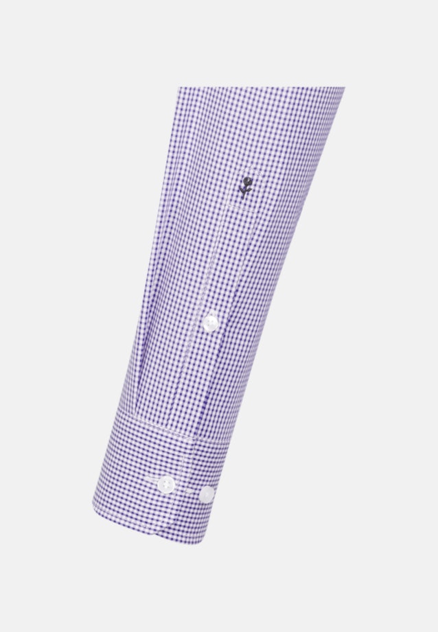 Bügelfreies Popeline Business Hemd in Shaped mit Kentkragen und extra langem Arm in Lila |  Seidensticker Onlineshop