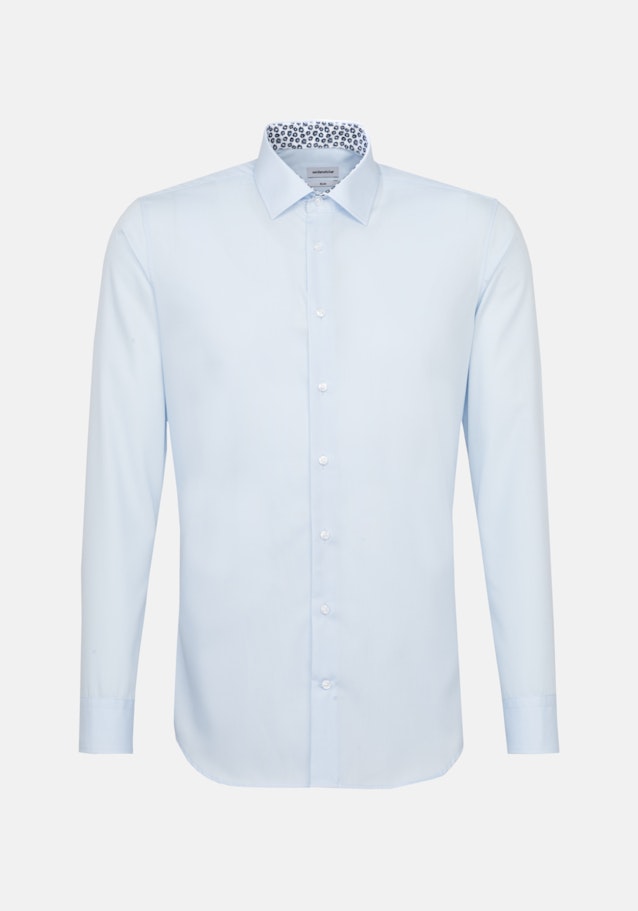 Easy-iron Poplin Business Shirt in X-Slim with Kent-Collar in Light Blue |  Seidensticker Onlineshop