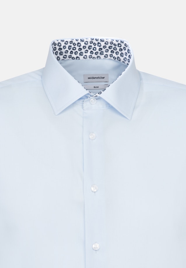 Bügelleichtes Popeline Business Hemd in X-Slim mit Kentkragen in Hellblau |  Seidensticker Onlineshop