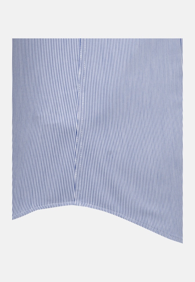 Bügelleichtes Twill Kurzarm Business Hemd in Shaped mit Kentkragen in Mittelblau |  Seidensticker Onlineshop