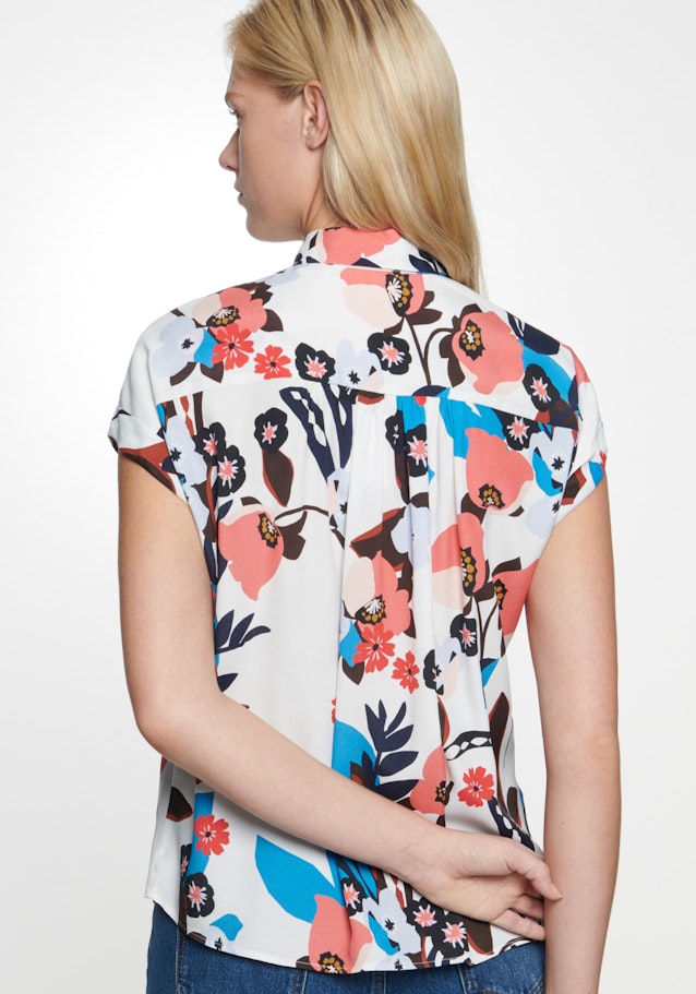 Sleeveless Crepe Shirt Blouse in Ecru |  Seidensticker Onlineshop