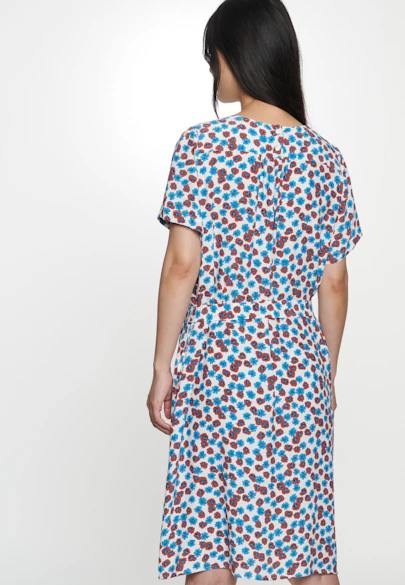 Kleid Floral in Mittelblau |  Seidensticker Onlineshop