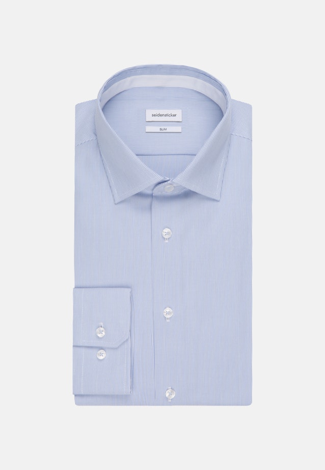 Non-iron Oxford Business Shirt in Slim with Kent-Collar in Light Blue |  Seidensticker Onlineshop