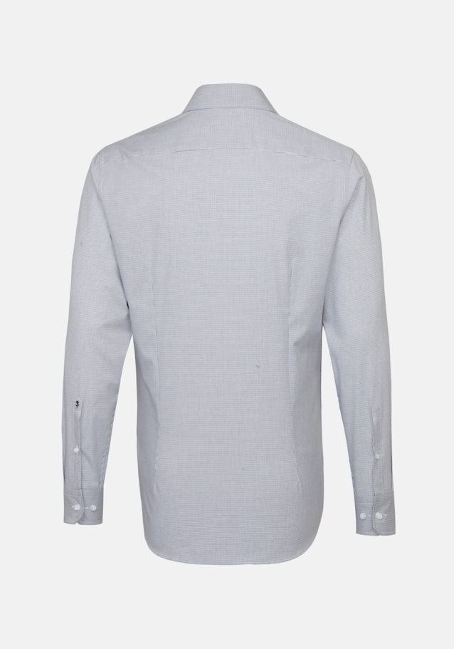 Non-iron Popeline Business overhemd in Slim with Kentkraag in Donkerblauw |  Seidensticker Onlineshop