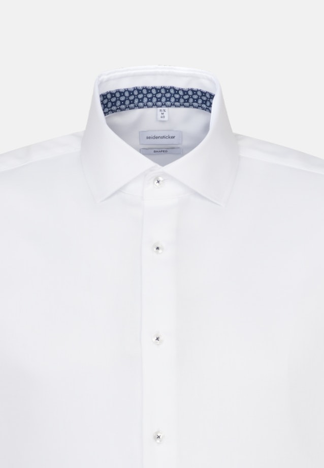 Non-iron Twill Short sleeve Business Shirt in Shaped with Kent-Collar in White |  Seidensticker Onlineshop