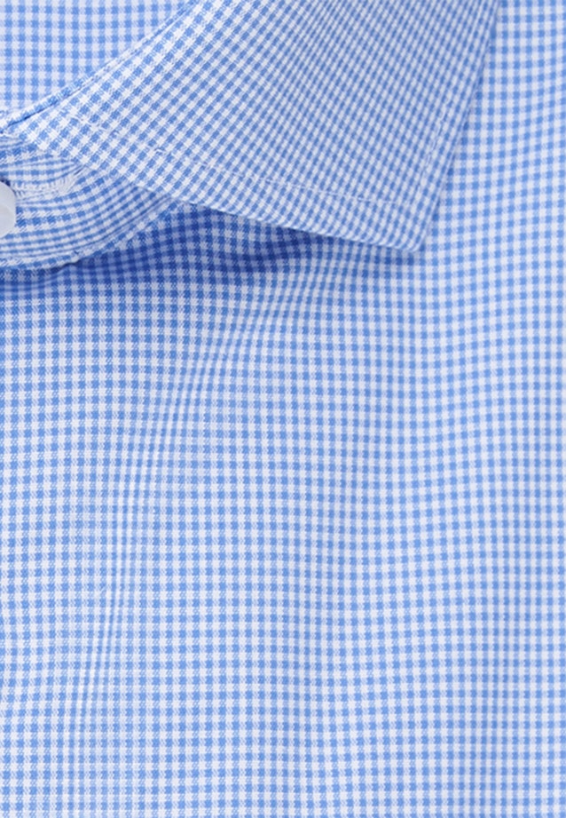 Bügelfreies Popeline Kurzarm Business Hemd in Shaped mit Kentkragen in Hellblau |  Seidensticker Onlineshop