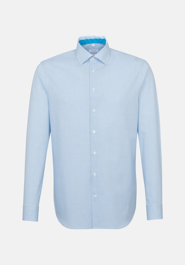 Non-iron Poplin Business Shirt in X-Slim with Kent-Collar in Turquoise |  Seidensticker Onlineshop