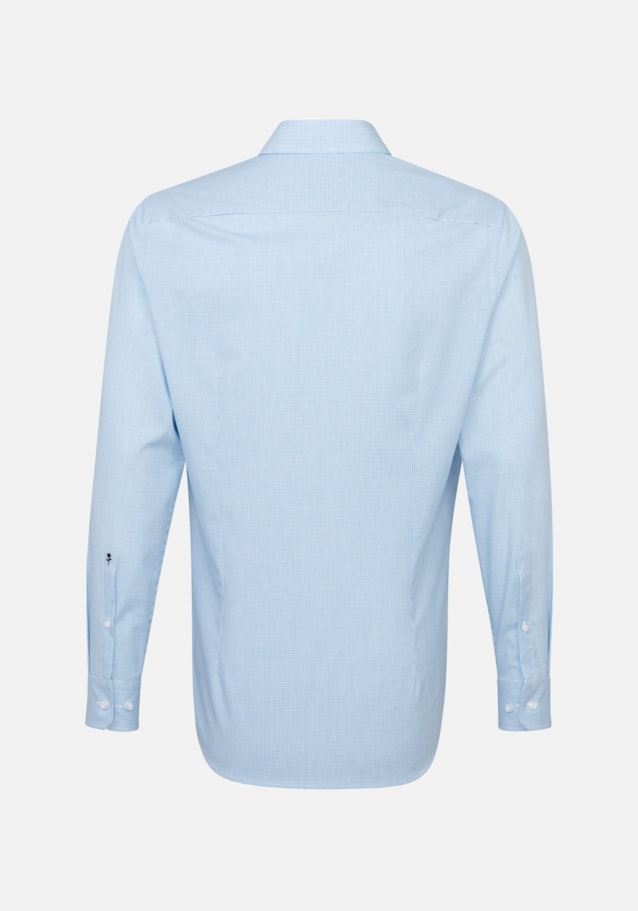 Non-iron Popeline Business overhemd in X-Slim with Kentkraag in Turquoise/Petrol |  Seidensticker Onlineshop