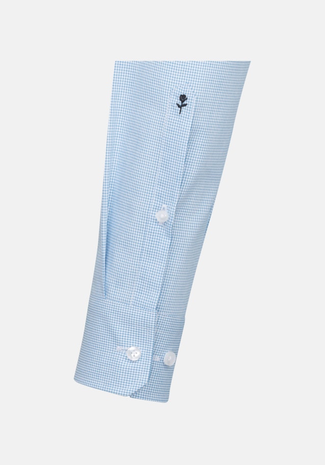 Non-iron Poplin Business Shirt in X-Slim with Kent-Collar in Turquoise |  Seidensticker Onlineshop