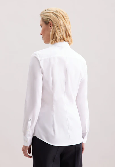 Shirt Blouse with Darts in White |  Seidensticker Onlineshop