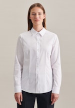 Non-iron Popeline Shirtblouse in Wit |  Seidensticker Onlineshop