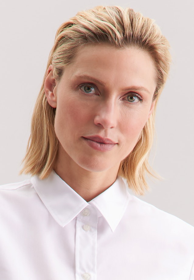 Shirt blouse Uni in White |  Seidensticker Onlineshop