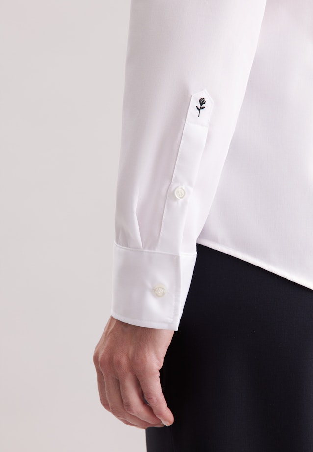 Shirt blouse Uni in White |  Seidensticker Onlineshop
