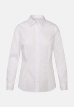 Non-iron Popeline Shirtblouse in Wit |  Seidensticker Onlineshop