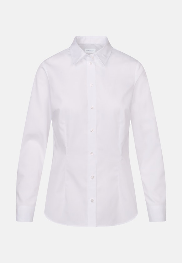 Shirt blouse Uni in White |  Seidensticker Onlineshop