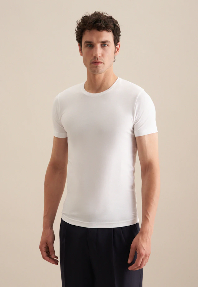 Rundhals Unterzieh-T-Shirt in Weiß |  Seidensticker Onlineshop