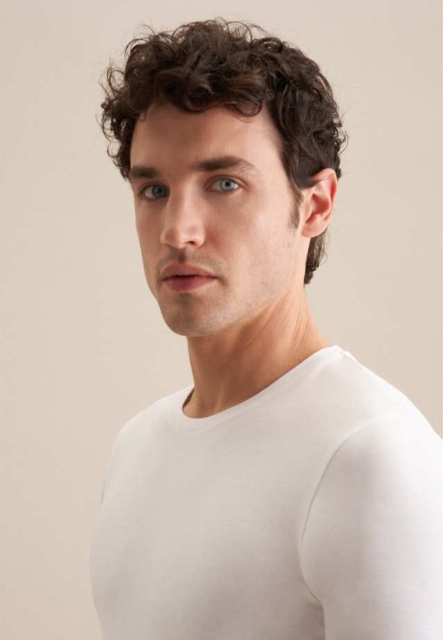 T-Shirt Uni in Weiß |  Seidensticker Onlineshop