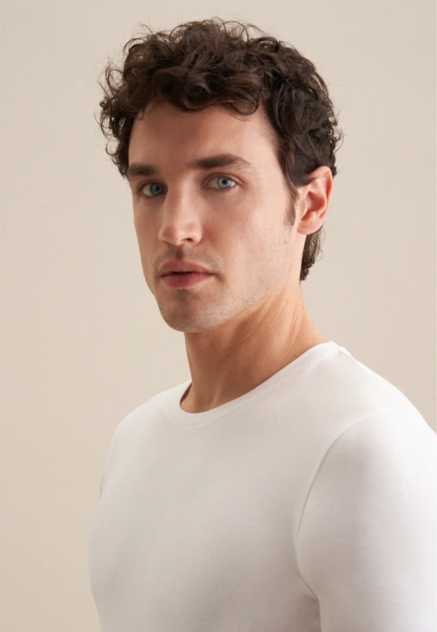Sous-T-shirt col  rond in Blanc |  Seidensticker Onlineshop