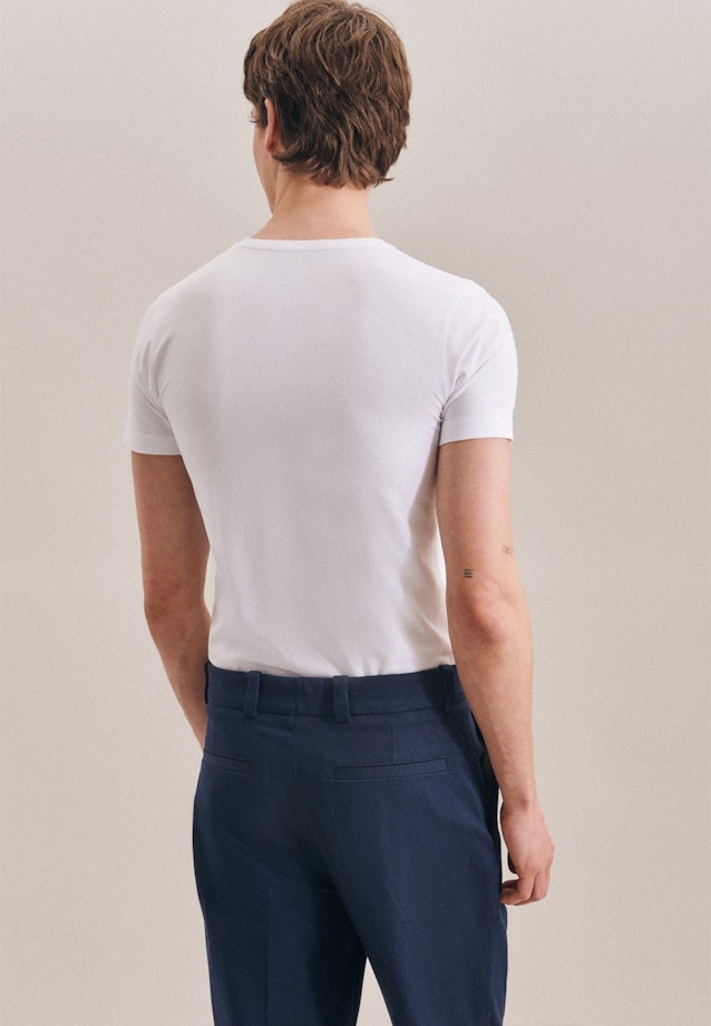 Ronde Hals T-Shirt in Wit |  Seidensticker Onlineshop