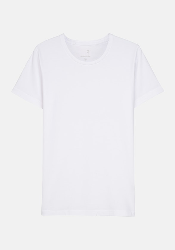 Kurzarm T-Shirt in Weiß |  Seidensticker Onlineshop
