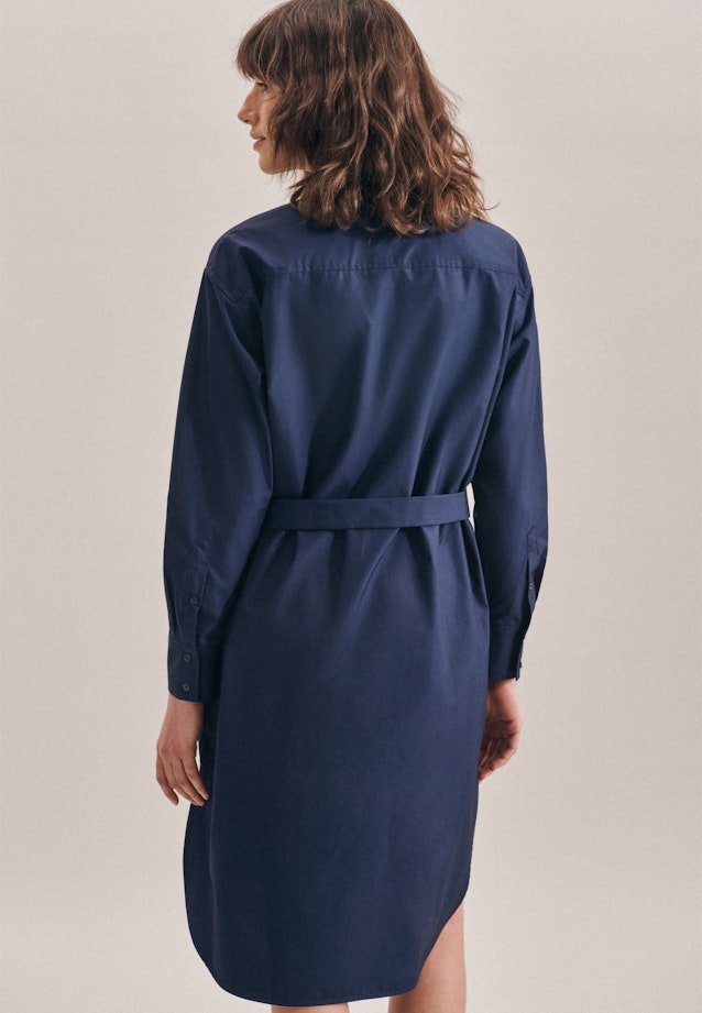 Robe Midi (longueur du genou) Popeline in Bleu Foncé |  Seidensticker Onlineshop