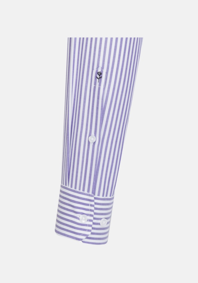 Bügelfreies Popeline Business Hemd in Shaped mit Kentkragen in Lila |  Seidensticker Onlineshop