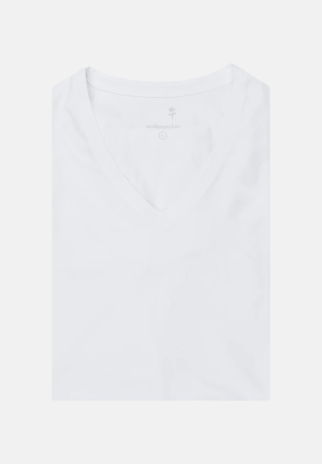 V-Neck Unterzieh-T-Shirt in Weiß | Seidensticker Onlineshop