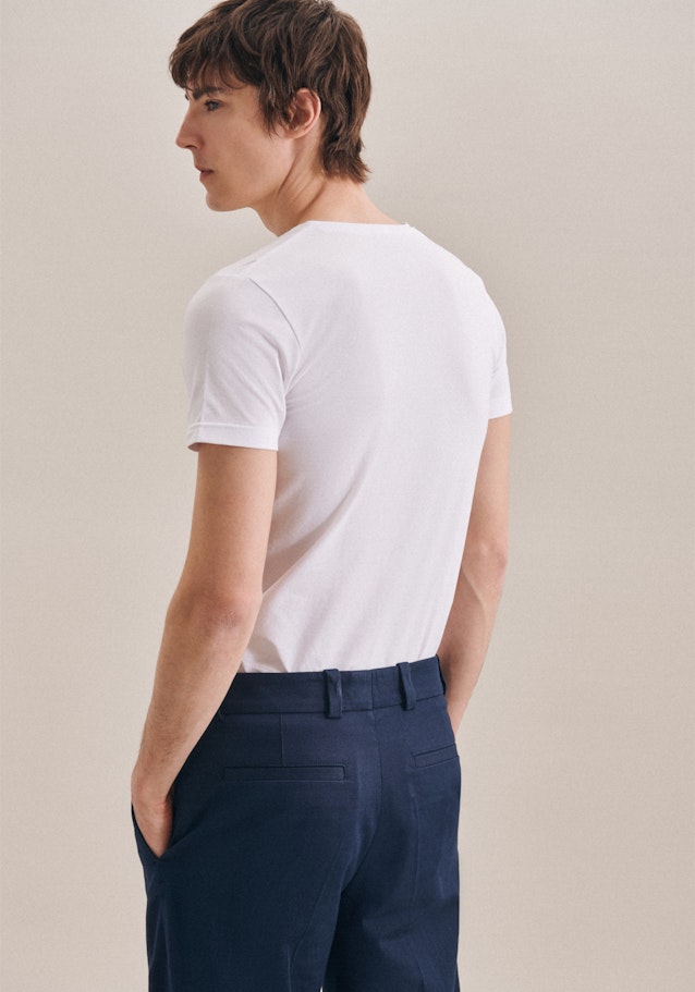 V-Neck T-Shirt Slim fit in Weiß |  Seidensticker Onlineshop