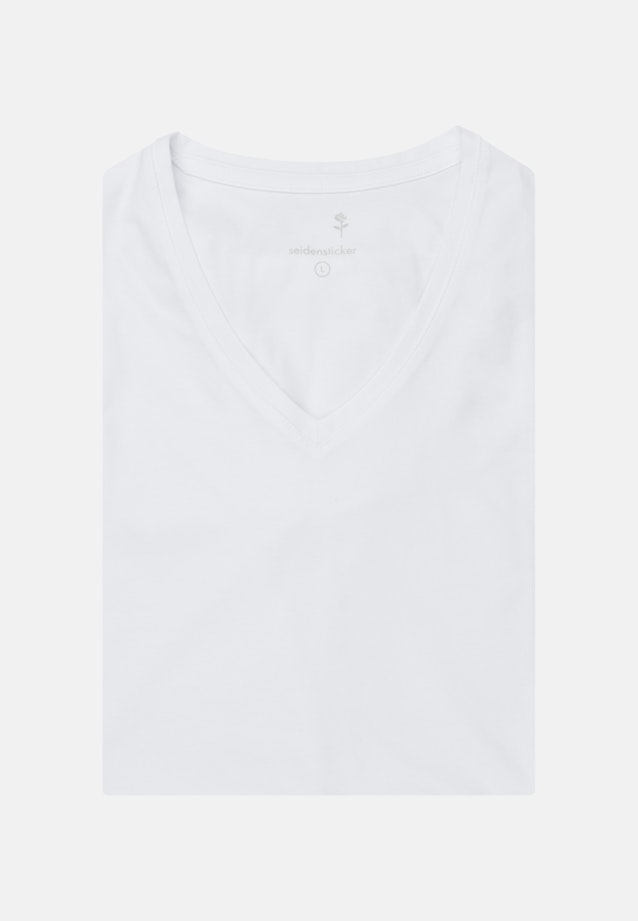 V-Neck T-Shirt in White |  Seidensticker Onlineshop