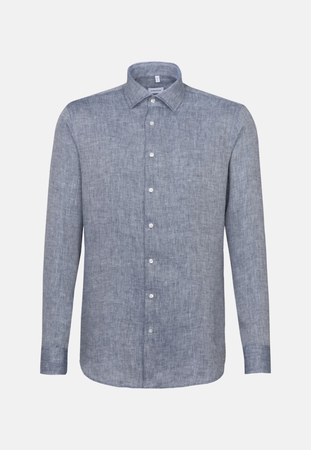 Slim Business Hemd Uni in Dunkelblau |  Seidensticker Onlineshop