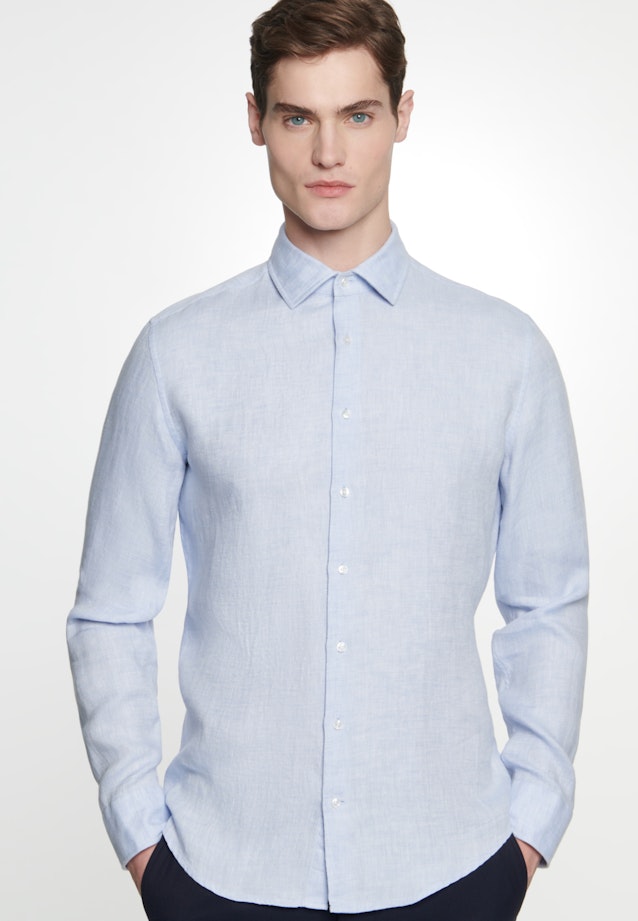 Slim Chemise Business Uni in Bleu Clair |  Seidensticker Onlineshop