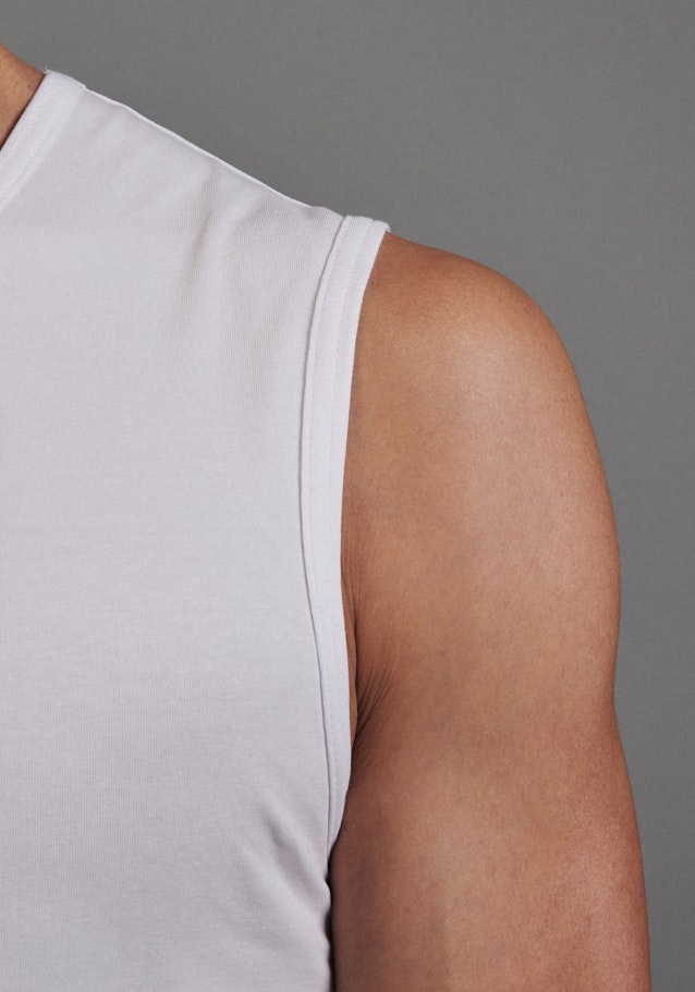T-Shirt Regular Sans Manchon in Blanc |  Seidensticker Onlineshop
