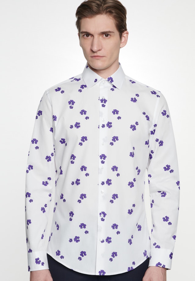 Slim Business Hemd Floral in Weiß |  Seidensticker Onlineshop