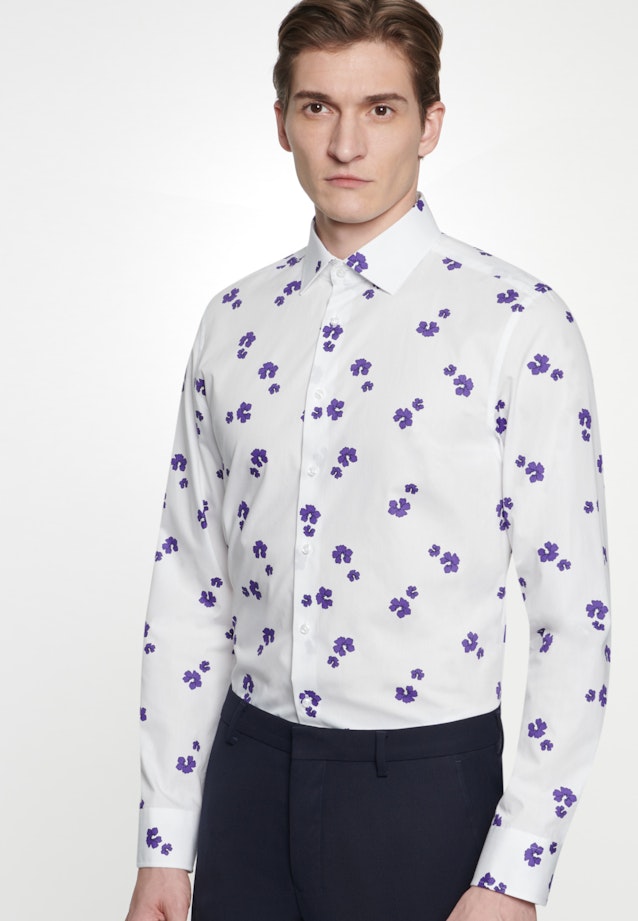 Slim Business Hemd Floral in Weiß |  Seidensticker Onlineshop