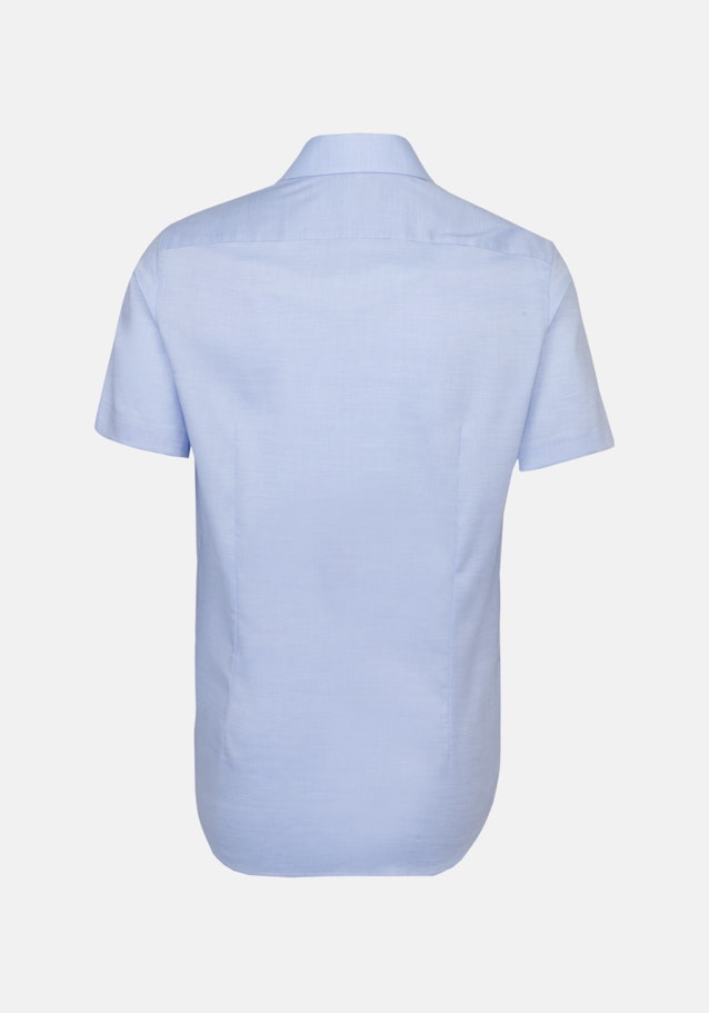 Non-iron Structure Short sleeve Business Shirt in Slim with Kent-Collar in Light Blue |  Seidensticker Onlineshop