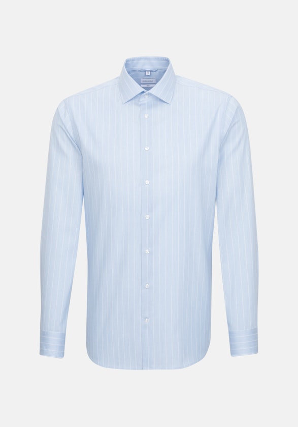 Easy-iron Twill Business overhemd in Slim with Kentkraag in Lichtblauw |  Seidensticker Onlineshop