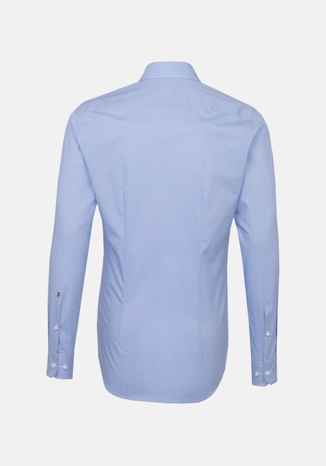 Non-iron Pepita Business overhemd in X-Slim with Kentkraag and extra long sleeve in Lichtblauw |  Seidensticker Onlineshop