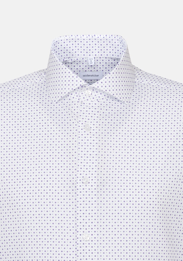 Popeline Business Hemd in Slim mit Kentkragen und extra langem Arm in Weiß |  Seidensticker Onlineshop
