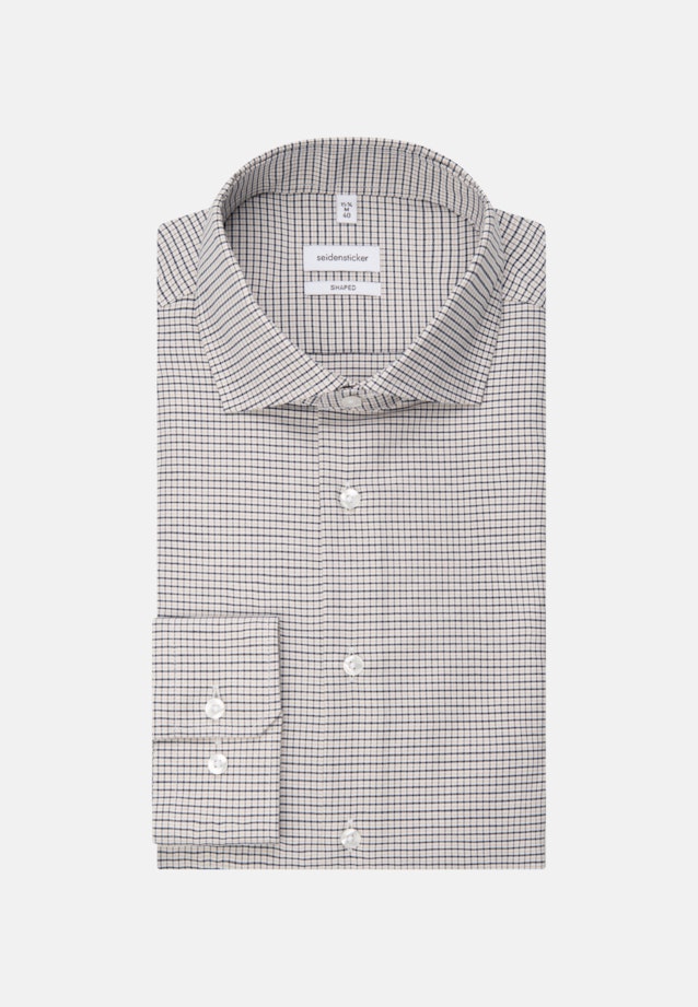 Easy-iron Oxford Business Shirt in Shaped with Kent-Collar in Brown |  Seidensticker Onlineshop
