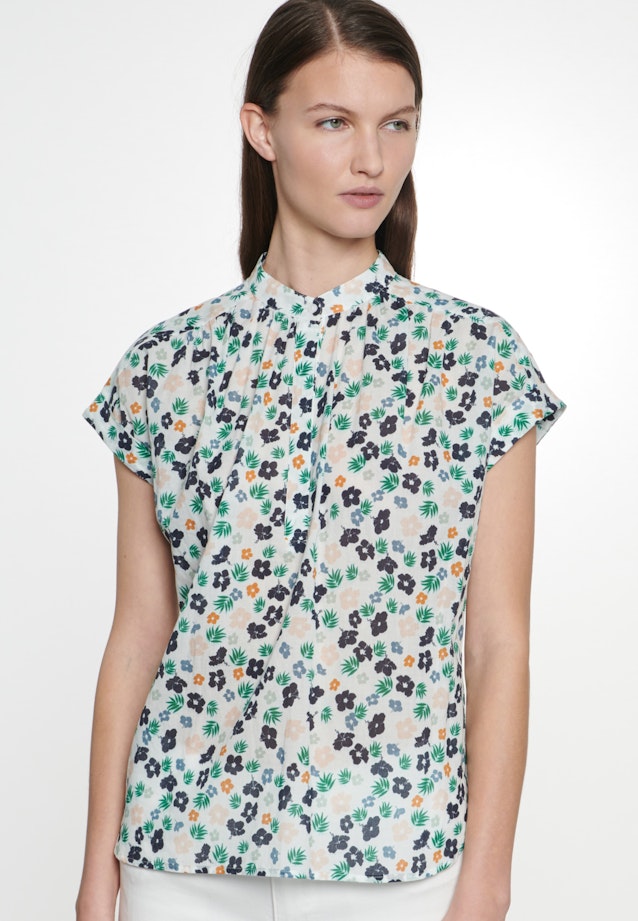 Mouwloos Voile Blouse à enfiler gemaakt van 100% coton in Ecru |  Seidensticker Onlineshop